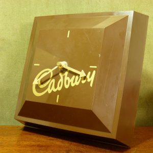 Cadbury Promotional Chocolate Block Clock Chunk 1980s
