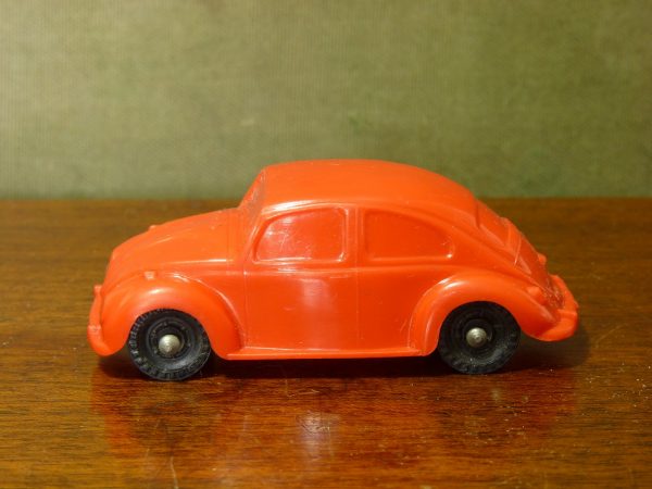 Vintage Galanite Red VW Beetle Car Toy Made In Sweden