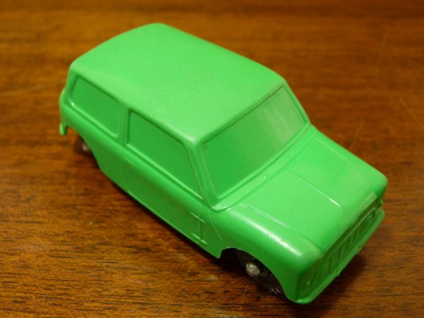 Vintage Galanite Green Austin Mini Car Toy Made In Sweden