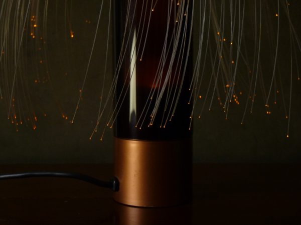 Sheerlite Cascade Copper Fibre Optic Lamp 1970s