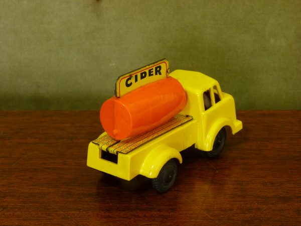 Vintage Wells Brimtoy Plastic and Tinplate Cider Lorry Friction Toy