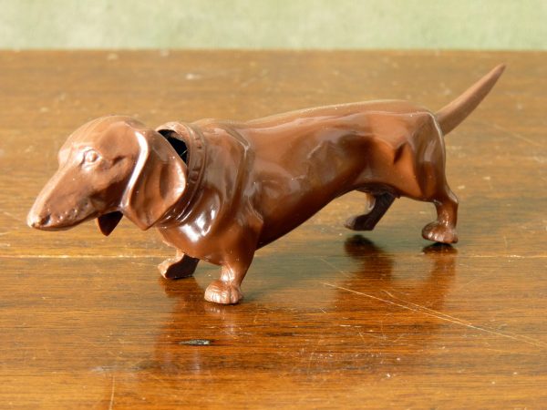 Vintage West German Nodding Bobble Head Dachshund Dog by Breba