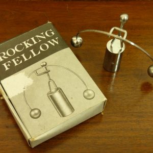 Balancing Perpetual Kinetic Rocking Fellow 1970s Chromed Figure