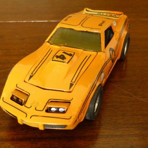 Kidco Orange 1:28 scale Chevrolet Corvette Stingray Car
