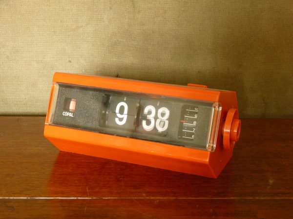 Orange Copal Model 227 24-hour Flip Clock with alarm