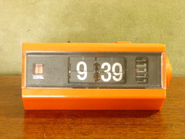 Orange Copal Model 227 24-hour Flip Clock with alarm