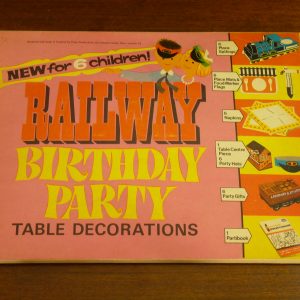 Vintage Partipack Children's Railway Birthday Party Table Settings and Decorations