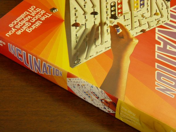 Vintage 1970s "Incllination" marble balance game by Wiggins Teape