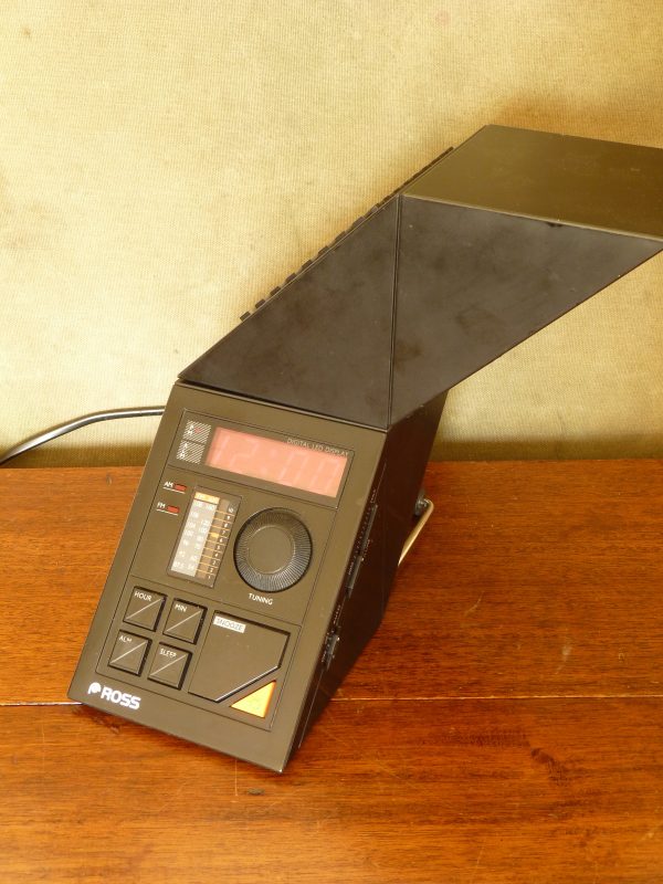 Very Scarce Ross RCR-181 "Z" or "Zig-Zag" Digital Clock Radio and Lamp
