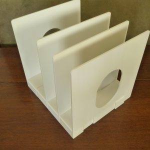Myers Systemrack 66 Plastic Record Storage Racks in White