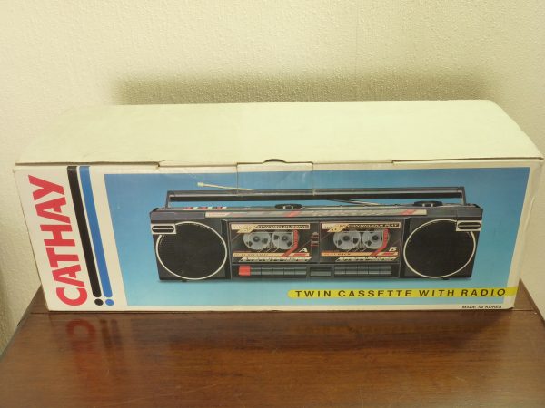 Cathay Model SRC727Q Portable Twin Cassette Player with Radio (Box Only!)