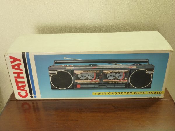 Cathay Model SRC727Q Portable Twin Cassette Player with Radio (Box Only!)