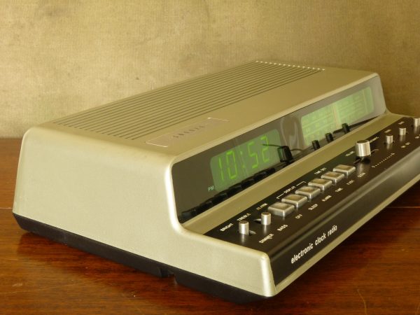 1970s Decca ECR-150 Electronic Clock Radio with Green LED Display