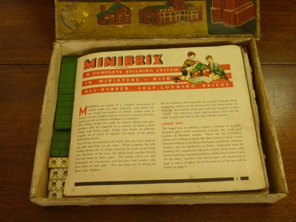 Set of "Minibrix" - All-Rubber Construction Toy by Premo c. 1935-40s