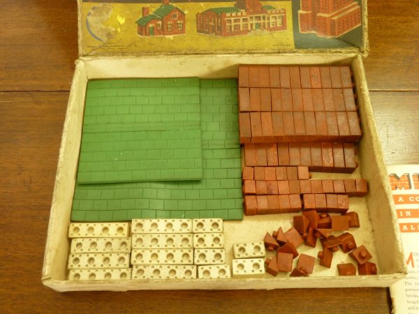Set of "Minibrix" - All-Rubber Construction Toy by Premo c. 1935-40s