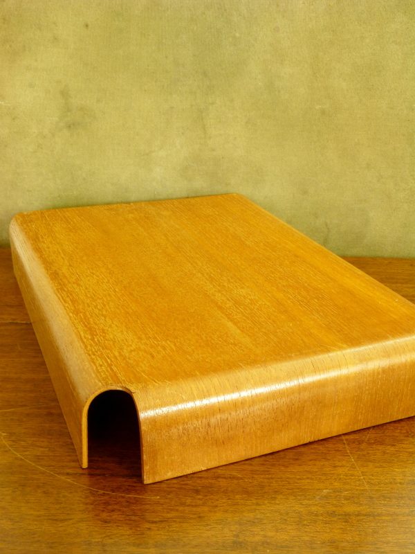 Vintage Bentwood Desk "Pending" Paperwork Tray by Mallod c.1950s/1960s