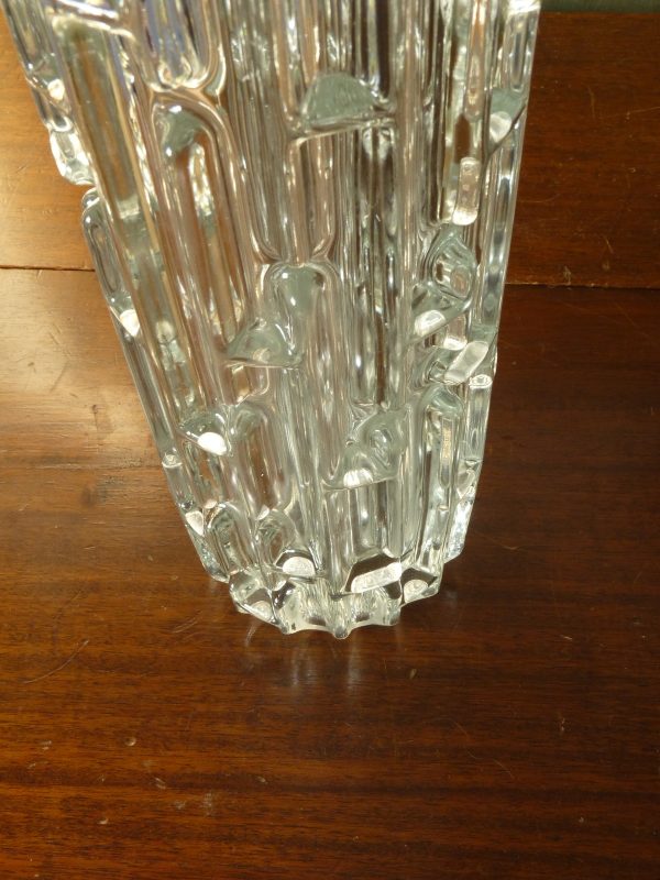 Vintage Sklo Union Glass "Maze" Vase designed by Fratizek Visner