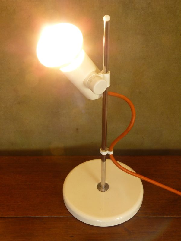 Vintage Thorn TDRN100 White Space Age Style Spotlight Desk Lamp