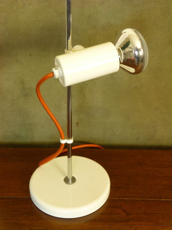 Vintage Thorn TDRN100 White Space Age Style Spotlight Desk Lamp