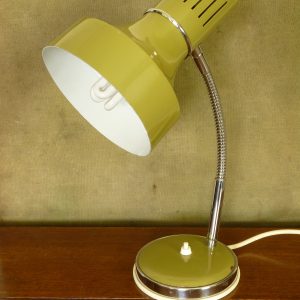 Vintage Prova Gooseneck Desk Lamp in Avocado Green