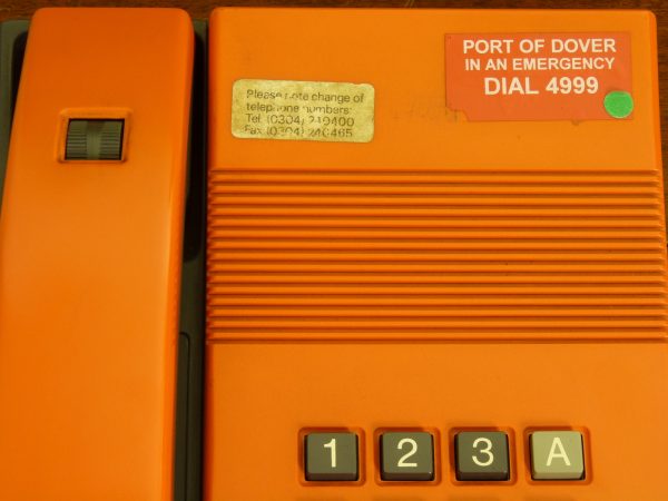 Orange Standard Electric Kirk "Digitel 2000" (DK8700) Telephone designed by Jacob Jensen