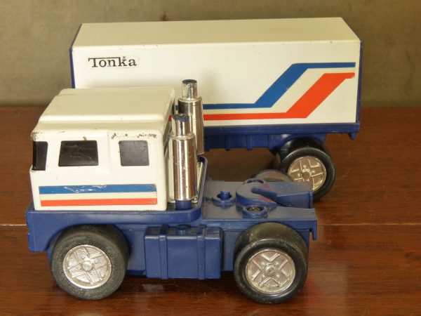 1970s Tonka Friction Drive Semi Truck and Trailer Made in Japan