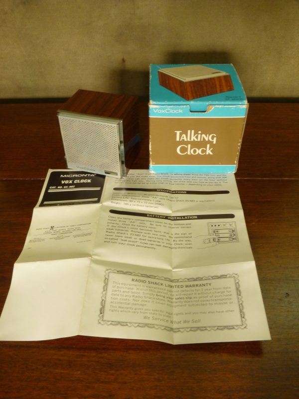 Boxed Micronta VoxClock 2 Talking Clock with Alarm and Countdown Timer