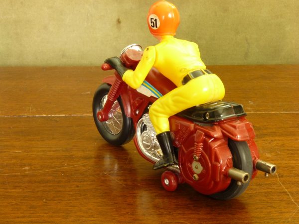 1970s Battery Powered "Zoombike 51" Charge and Release Motorcycle Toy