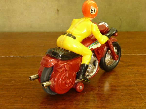1970s Battery Powered "Zoombike 51" Charge and Release Motorcycle Toy