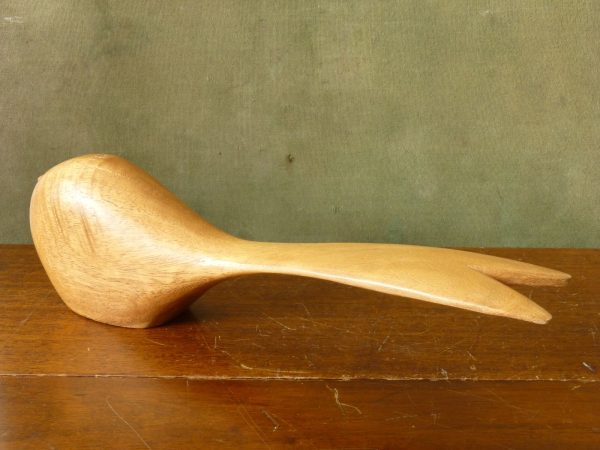 Vintage Mid-Century Modern Stylised Carved Wood Bird Figure