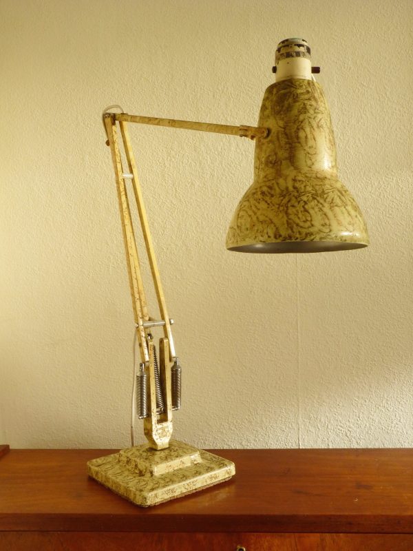 Herbert Terry Cream and Gold Scumble Finish Two Step 1227 Anglepoise Lamp
