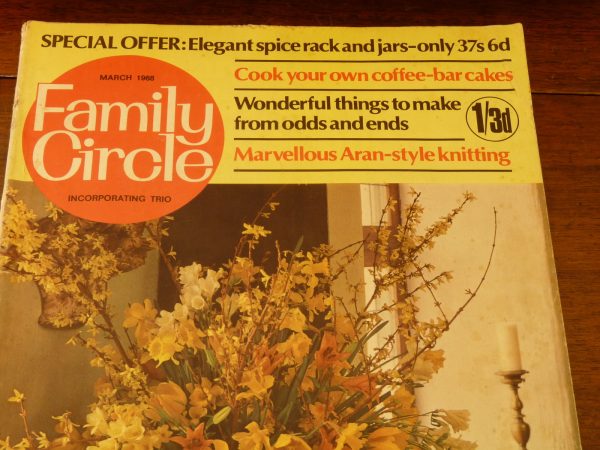 Vintage 1960s Danish Self-Build Spice Rack with original Family Circle Magazine