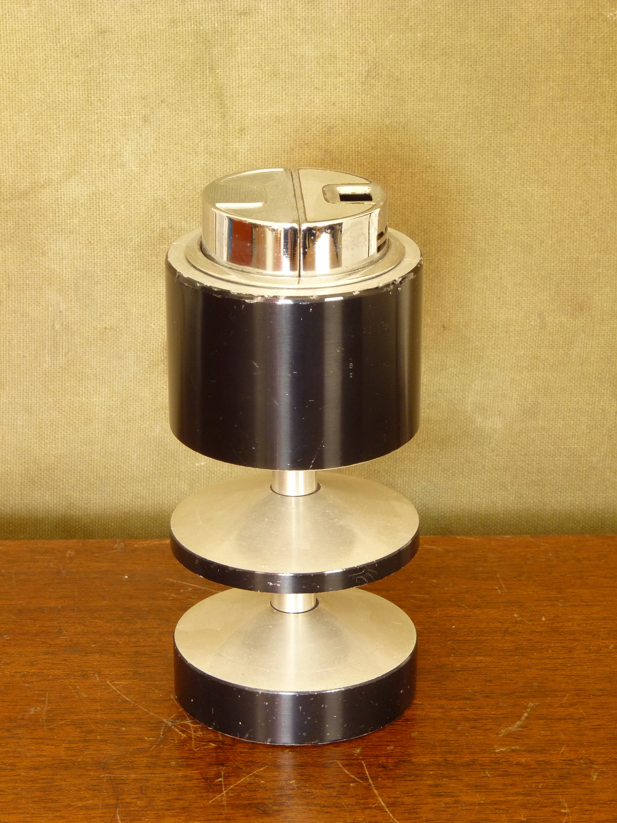Ripples erosion Omkreds Vintage Sarome "Tabic" Table Lighter in Black, Aluminium and Chrome, 1960s  - Anything In Particular