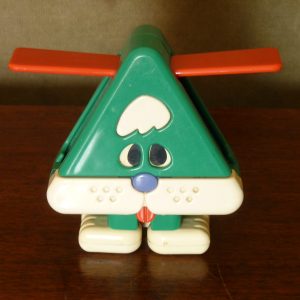 1980s Tomy Tomytime Chunky Changers Green and White Rabbit Shape