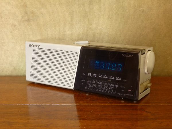 Vintage Sony ICF-C17L Digital Clock Radio, 1980s
