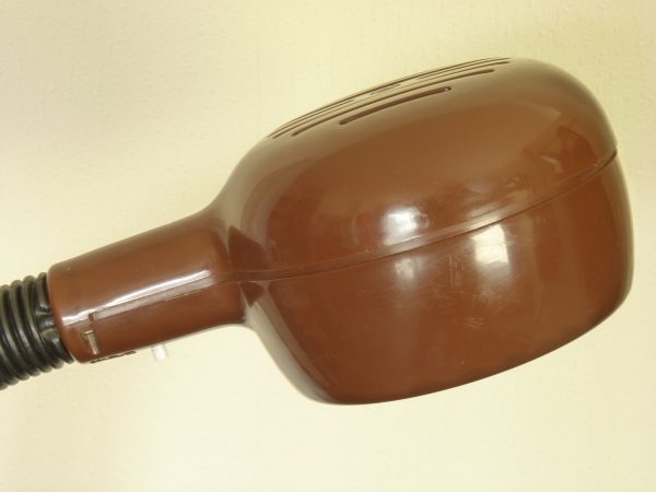 Vintage 1970s Chocolate Brown Habitat Cobra Large Desk Lamp (SANTI)