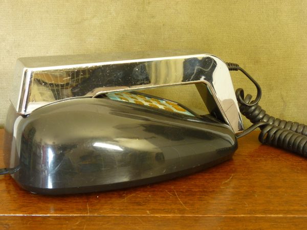 Black and Silver Astral Telecom "Fab" Push Button Desktop Telephone