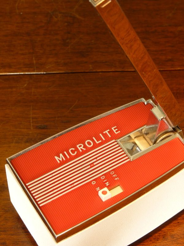 Vintage Red Microlite Telescopic Desk Light